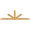 Ekena Millwork Kennewick Rough Sawn Timber Gable Bracket, Western Red Cedar, 108"W x 49"H x 2"D x 6"F, 11/12 Pitch GBW108X49X0206KEN00RWR - alternate 4